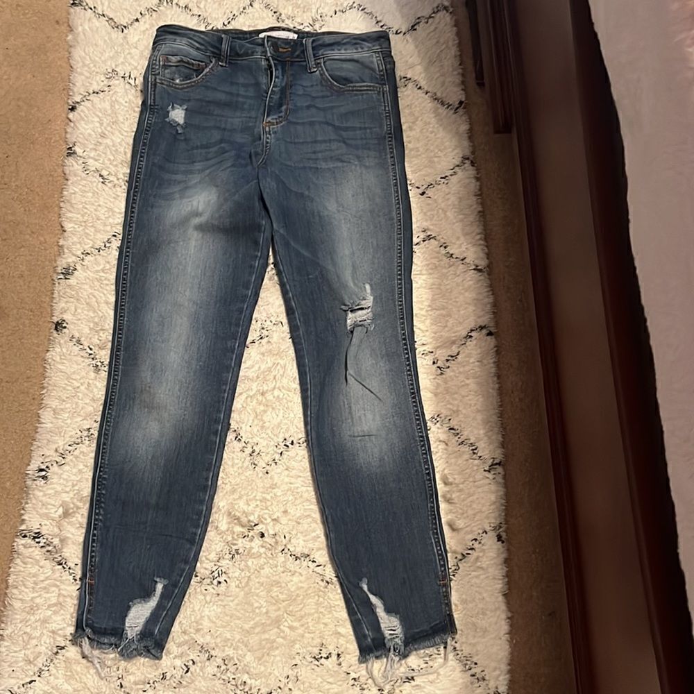 𝅺JULES & James Distressed Blue Jeans.  Size 5